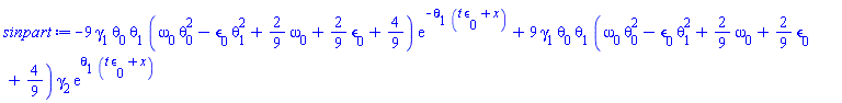 -9*gamma[1]*theta[0]*theta[1]*(omega[0]*theta[0]^2-epsilon[0]*theta[1]^2+(2/9)*omega[0]+(2/9)*epsilon[0]+4/9)*exp(-theta[1]*(t*epsilon[0]+x))+9*gamma[1]*theta[0]*theta[1]*(omega[0]*theta[0]^2-epsilon[0]*theta[1]^2+(2/9)*omega[0]+(2/9)*epsilon[0]+4/9)*gamma[2]*exp(theta[1]*(t*epsilon[0]+x))
