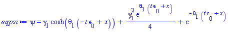psi(x, t) = gamma[1]*cosh(theta[1]*(-t*epsilon[0]+x))+(1/4)*gamma[1]^2*exp(theta[1]*(t*epsilon[0]+x))+exp(-theta[1]*(t*epsilon[0]+x))