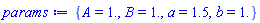 {A = 1., B = 1., a = 1.5, b = 1.}