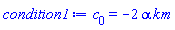 c[0] = -2*alpha*k*m