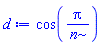 cos(Pi/n)