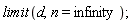 limit(d, n = infinity)