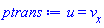 u(x, t) = diff(v(x, t), x)