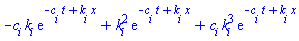 -c[i]*k[i]*exp(-t*c[i]+x*k[i])+k[i]^2*exp(-t*c[i]+x*k[i])+c[i]*k[i]^3*exp(-t*c[i]+x*k[i])
