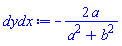 -2*a/(a^2+b^2)