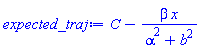 C-beta*x/(alpha^2+b^2)