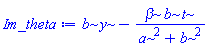 b*y-beta*b*t/(a^2+b^2)