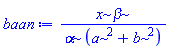 x*beta/(alpha*(a^2+b^2))