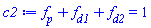f__p+f__d1+f__d2 = 1