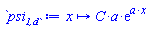 proc (x) options operator, arrow; C*a*exp(a*x) end proc