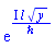 exp(I*l*y^(1/2)/`&hbar;`)
