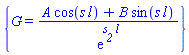{G = (A*cos(s*l)+B*sin(s*l))/exp(s__2*l)}