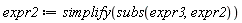 expr2 := simplify(subs(expr3, expr2))