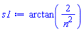 arctan(2/n^2)