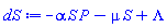 -P*S*alpha-S*mu+Lambda