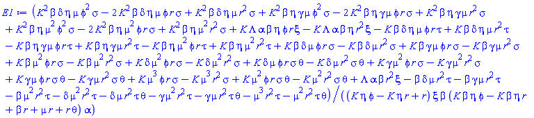 (K^2*beta*delta*eta*mu*phi^2*sigma-2*K^2*beta*delta*eta*mu*phi*r*sigma+K^2*beta*delta*eta*mu*r^2*sigma+K^2*beta*eta*gamma*mu*phi^2*sigma-2*K^2*beta*eta*gamma*mu*phi*r*sigma+K^2*beta*eta*gamma*mu*r^2*sigma+K^2*beta*eta*mu^2*phi^2*sigma-2*K^2*beta*eta*mu^2*phi*r*sigma+K^2*beta*eta*mu^2*r^2*sigma+K*Lambda*alpha*beta*eta*phi*r*xi-K*Lambda*alpha*beta*eta*r^2*xi-K*beta*delta*eta*mu*phi*r*tau+K*beta*delta*eta*mu*r^2*tau-K*beta*eta*gamma*mu*phi*r*tau+K*beta*eta*gamma*mu*r^2*tau-K*beta*eta*mu^2*phi*r*tau+K*beta*eta*mu^2*r^2*tau+K*beta*delta*mu*phi*r*sigma-K*beta*delta*mu*r^2*sigma+K*beta*gamma*mu*phi*r*sigma-K*beta*gamma*mu*r^2*sigma+K*beta*mu^2*phi*r*sigma-K*beta*mu^2*r^2*sigma+K*delta*mu^2*phi*r*sigma-K*delta*mu^2*r^2*sigma+K*delta*mu*phi*r*sigma*theta-K*delta*mu*r^2*sigma*theta+K*gamma*mu^2*phi*r*sigma-K*gamma*mu^2*r^2*sigma+K*gamma*mu*phi*r*sigma*theta-K*gamma*mu*r^2*sigma*theta+K*mu^3*phi*r*sigma-K*mu^3*r^2*sigma+K*mu^2*phi*r*sigma*theta-K*mu^2*r^2*sigma*theta+Lambda*alpha*beta*r^2*xi-beta*delta*mu*r^2*tau-beta*gamma*mu*r^2*tau-beta*mu^2*r^2*tau-delta*mu^2*r^2*tau-delta*mu*r^2*tau*theta-gamma*mu^2*r^2*tau-gamma*mu*r^2*tau*theta-mu^3*r^2*tau-mu^2*r^2*tau*theta)/((K*eta*phi-K*eta*r+r)*xi*beta*(K*beta*eta*phi-K*beta*eta*r+beta*r+mu*r+r*theta)*alpha)