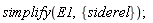 simplify(E1, {siderel})