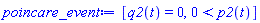[q2(t) = 0, 0 < p2(t)]