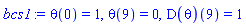 theta(0) = 1, theta(9) = 0, (D(theta))(9) = 1