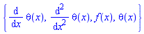 {diff(diff(theta(x), x), x), diff(theta(x), x), f(x), theta(x)}