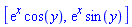 [exp(x)*cos(y), exp(x)*sin(y)]