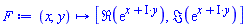 proc (x, y) options operator, arrow; [Re(exp(x+I*y)), Im(exp(x+I*y))] end proc