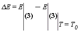 `&Delta;E` = eval(E, E = sigma*T^4)-(eval(E, eval(E = sigma*T^4, T = T__0)))