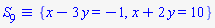 `&equiv;`(S[9], {x-3*y = -1, x+2*y = 10})