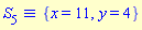 `&equiv;`(S[5], {x = 11, y = 4})