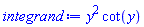y^2*cot(y)