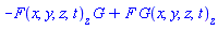 -(diff(F(x, y, z, t), z))*G(x, y, z, t)+F(x, y, z, t)*(diff(G(x, y, z, t), z))