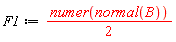F1 := (1/2)*numer(normal(B))