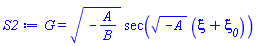 G(xi) = (-A/B)^(1/2)*sec((-A)^(1/2)*(xi+xi__0))