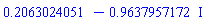 .2063024051-.9637957172*I