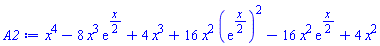 x^4-8*x^3*exp((1/2)*x)+4*x^3+16*x^2*(exp((1/2)*x))^2-16*x^2*exp((1/2)*x)+4*x^2