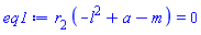 r[2]*(-l^2+a-m) = 0