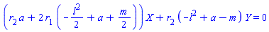 (r[2]*a+2*r[1]*(-(1/2)*l^2+a+(1/2)*m))*X+r[2]*(-l^2+a-m)*Y = 0