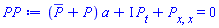 (conjugate(P(x, t))+P(x, t))*a+I*(diff(P(x, t), t))+diff(diff(P(x, t), x), x) = 0