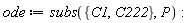ode := subs({C1, C222}, P)