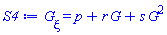 diff(G(xi), xi) = p+r*G(xi)+s*G(xi)^2