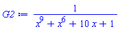 1/(x^9+x^6+10*x+1)