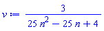 3/(25*n^2-25*n+4)