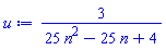 3/(25*n^2-25*n+4)