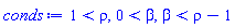 1 < rho, 0 < beta, beta < rho-1