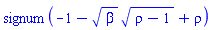 signum(-1-beta^(1/2)*(rho-1)^(1/2)+rho)