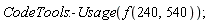 CodeTools:-Usage(f(240, 540))