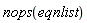 nops(eqnlist)