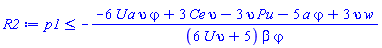p1 <= -(-6*U*a*upsilon*varphi+3*Ce*upsilon-3*Pu*upsilon-5*a*varphi+3*upsilon*w)/((6*U*upsilon+5)*beta*varphi)