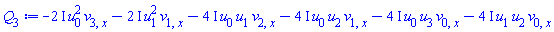 -(2*I)*u[0]^2*v[3, x]-(2*I)*u[1]^2*v[1, x]-(4*I)*u[0]*u[1]*v[2, x]-(4*I)*u[0]*u[2]*v[1, x]-(4*I)*u[0]*u[3]*v[0, x]-(4*I)*u[1]*u[2]*v[0, x]