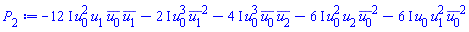 -(12*I)*u[0]^2*u[1]*conjugate(u[0])*conjugate(u[1])-(2*I)*u[0]^3*conjugate(u[1])^2-(4*I)*u[0]^3*conjugate(u[0])*conjugate(u[2])-(6*I)*u[0]^2*u[2]*conjugate(u[0])^2-(6*I)*u[0]*u[1]^2*conjugate(u[0])^2